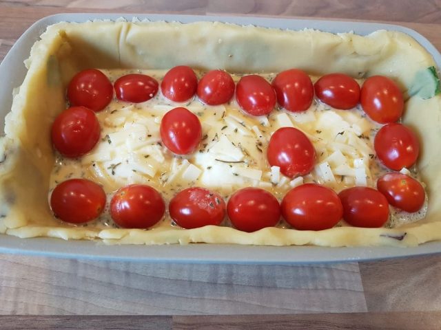 Mozzarella Tomaten Quiche im Zauberkasten7