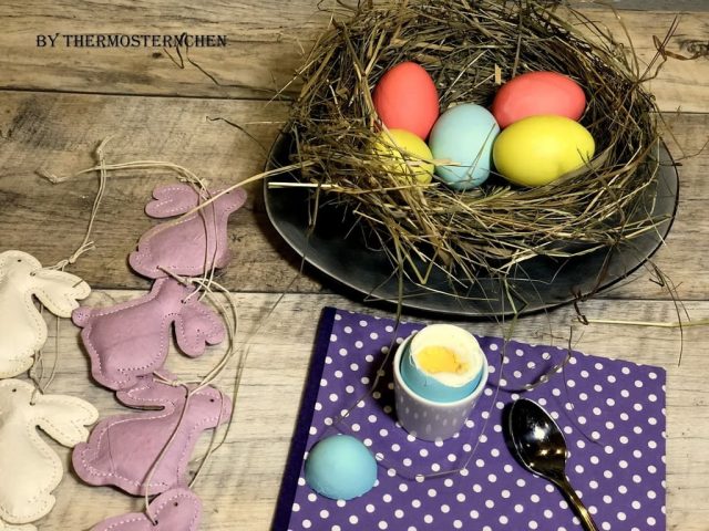 Eier färben und kochen in einem Schritt im Thermomix1