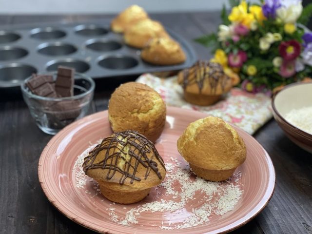 Kokos Muffins mit Mascarpone1